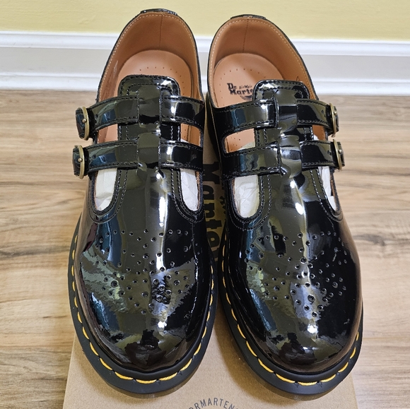 Dr. Martens Shoes - Dr. Martens 8065 Patent Leather Mary Jane Shoes,black, size US 10